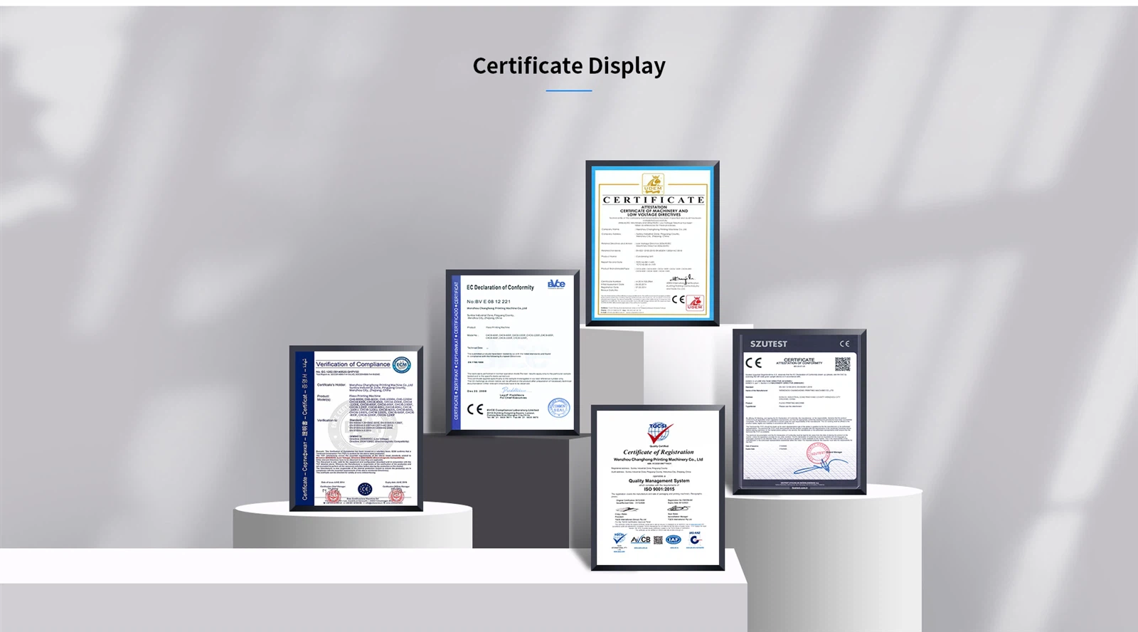 Certificate Display Certificate Display